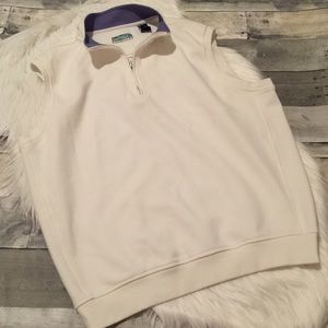 Men’s Alan Flusser golf white vest size medium